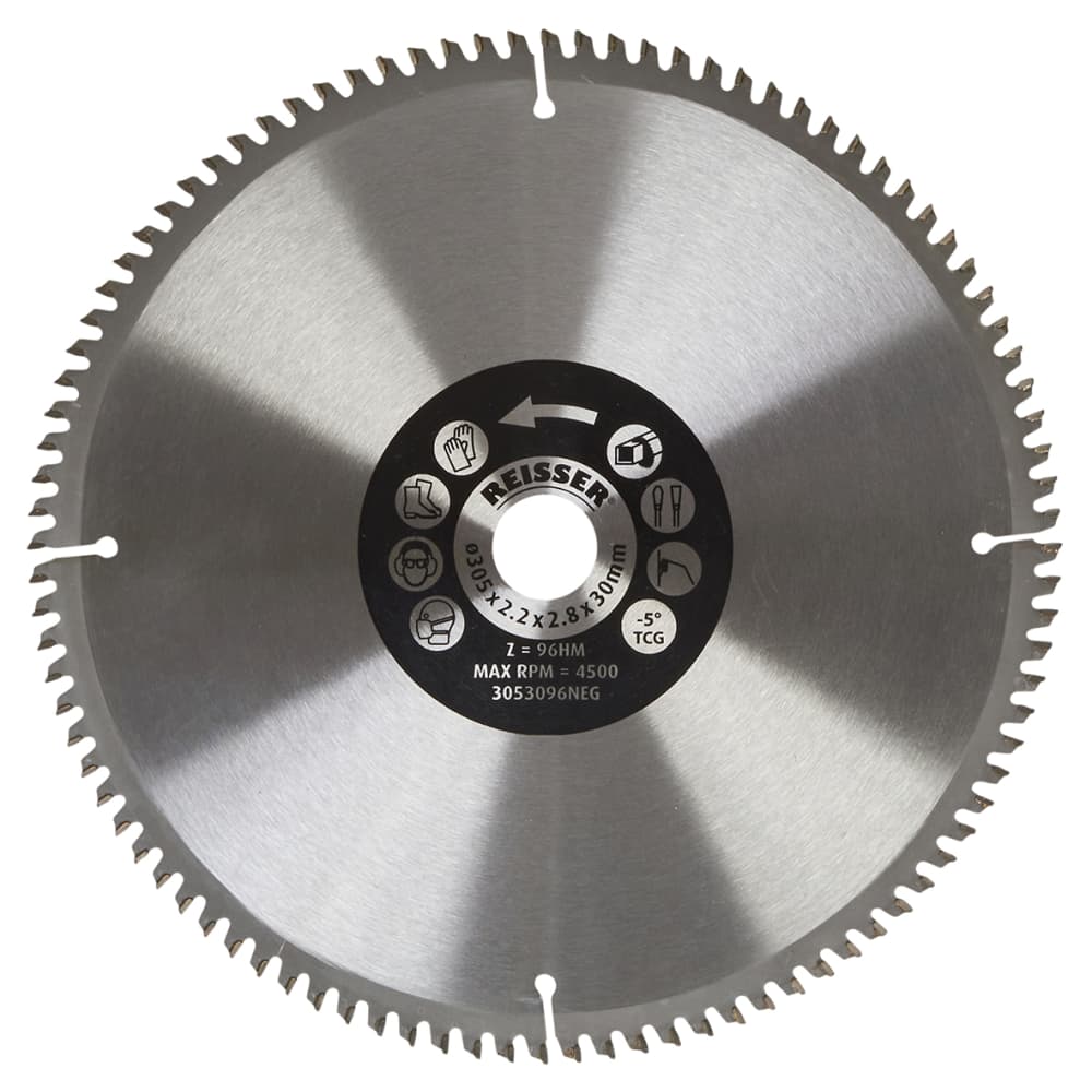Reisser TCT Circular Saw Blade 305 x 30mm 96T Negative Rake
