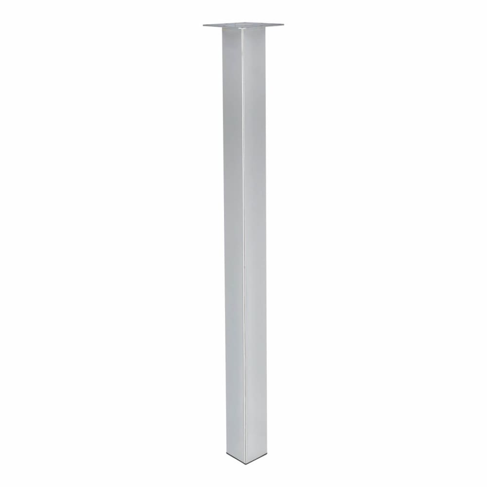 Square Worktop Support Breakfast Bar Table Leg - 60 x 870mm - Polished Chrome