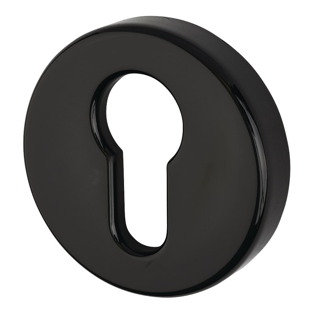 Hoppe AR600/27 Nylon Escutcheon - 52mm Diameter - Euro - Ebony Black - Pair
