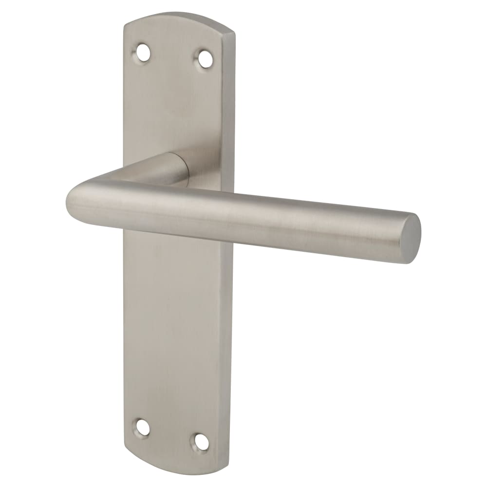 Altro Mitred Latch Door Handle - 172 x 44mm - Satin Stainless Steel