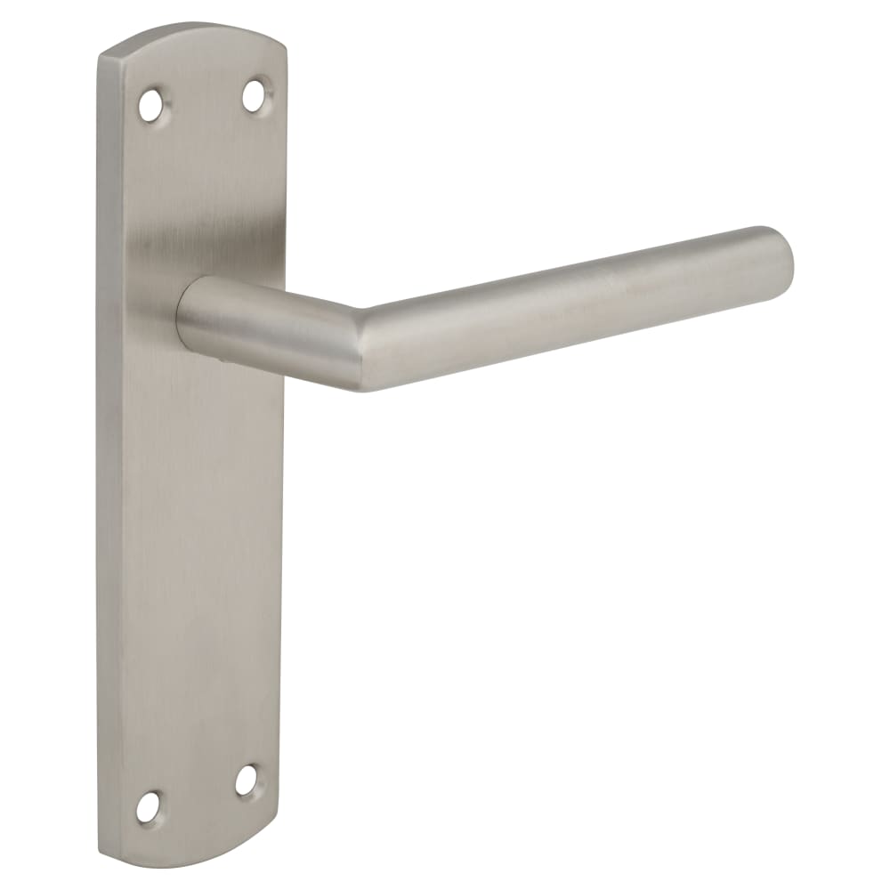 Altro Mitred Latch Door Handle - 172 x 44mm - Satin Stainless Steel