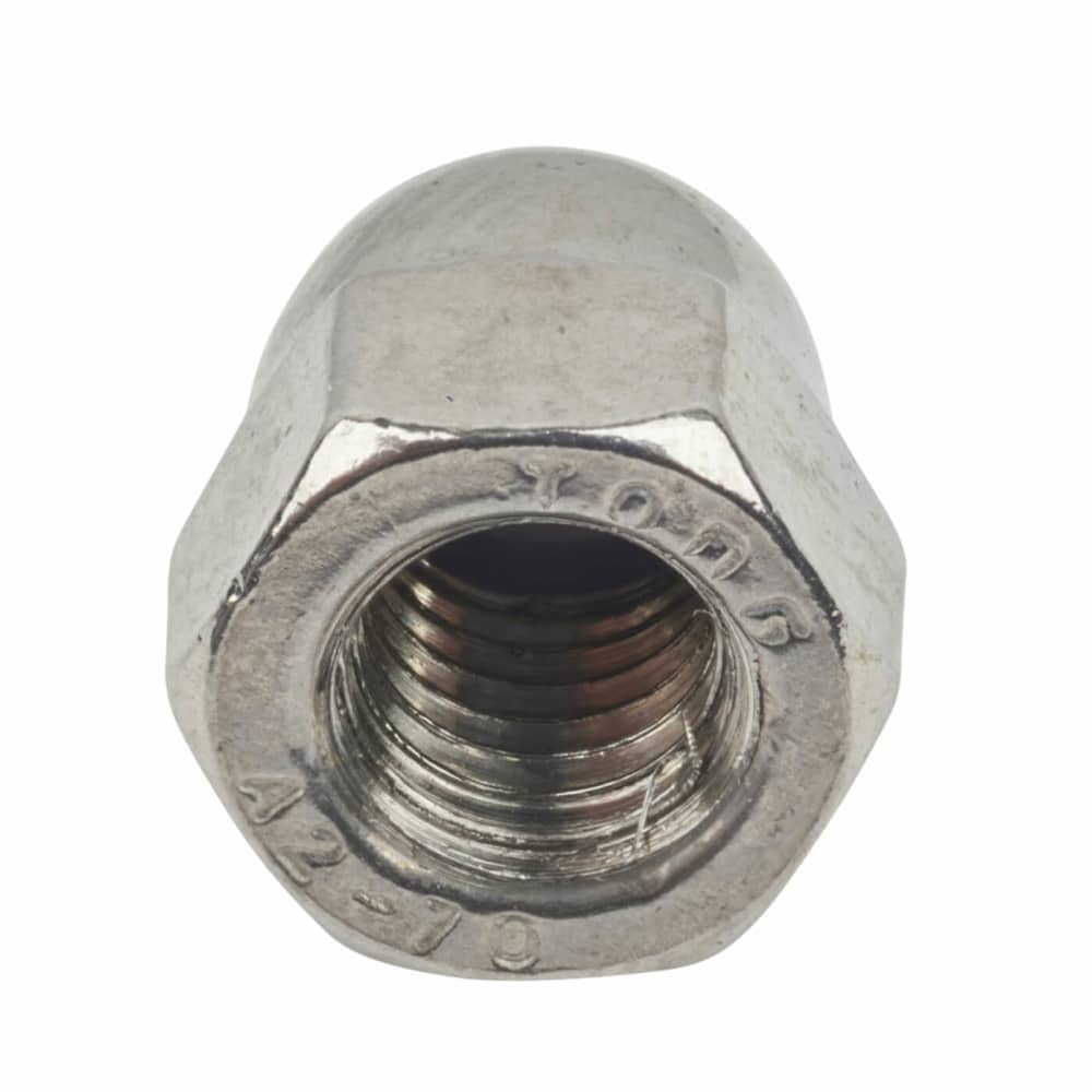TIMCO Hex Domed Nut - M6 - A2 Stainless Steel - Pack of 10