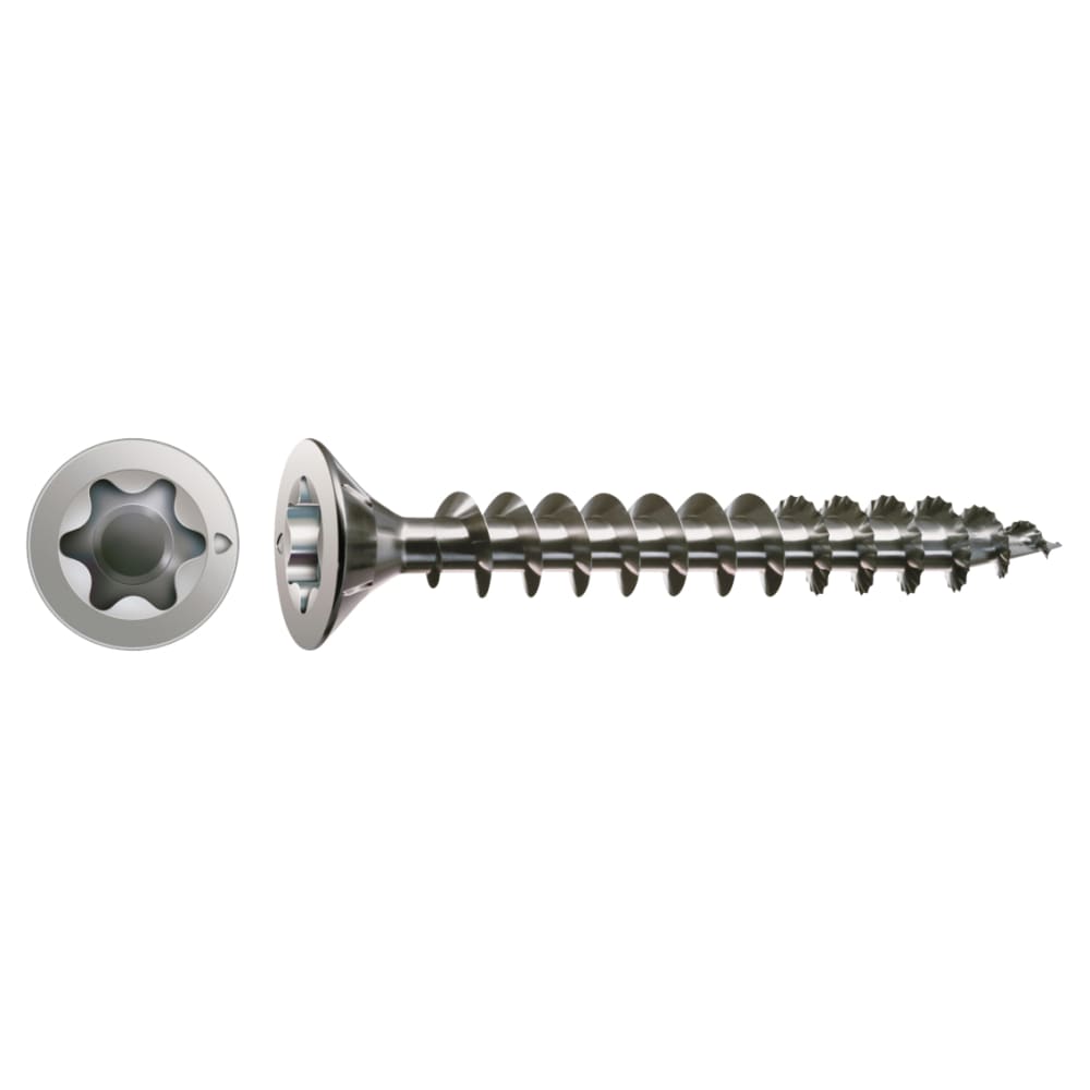 SPAX T-Star Plus Torx Countersunk Wood Screws - 3.5 x 16mm - A2 Stainless Steel - Pack of 200