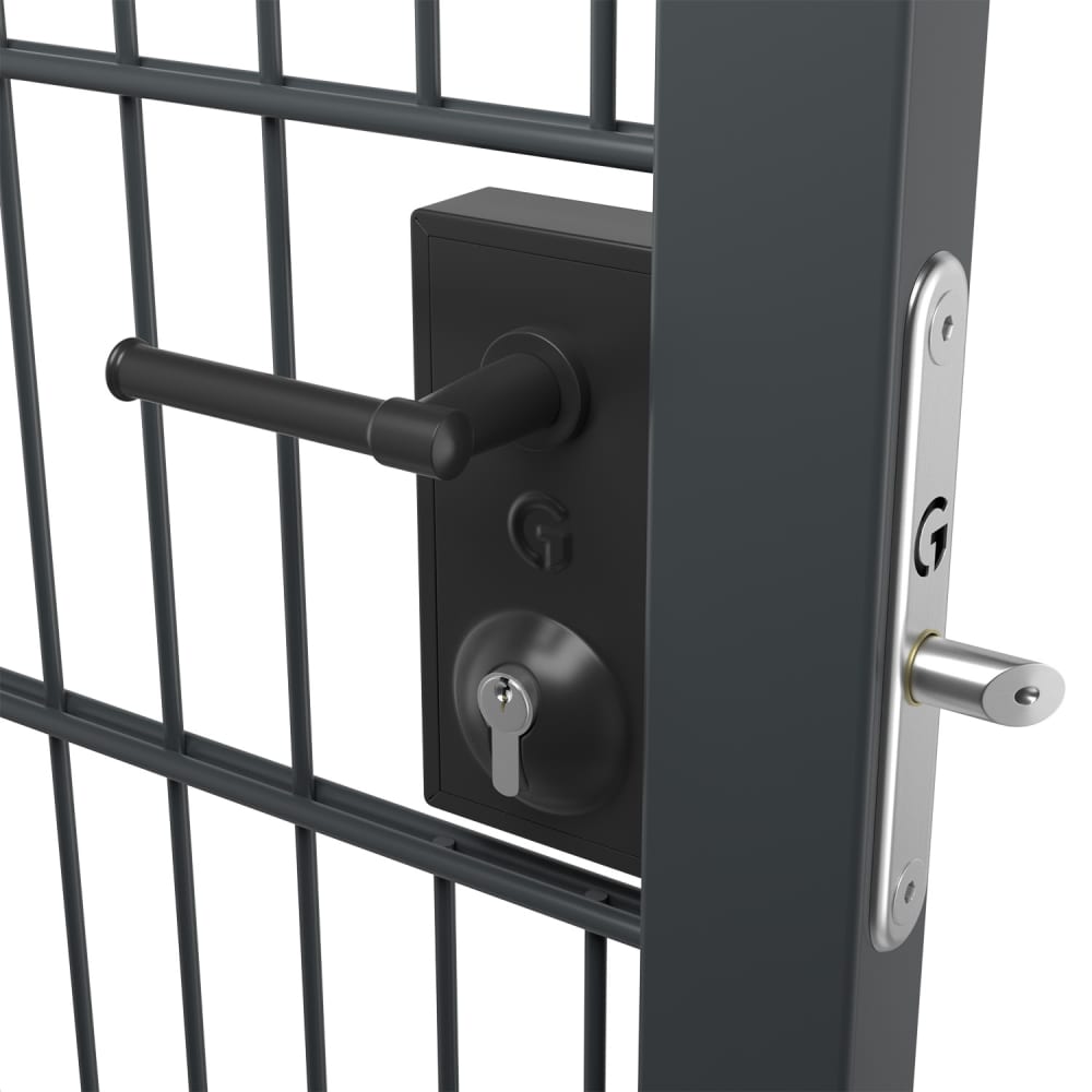 Gatemaster Superlock Bolt on Gate Latch Deadlock with Handle - 160 x 70 x 30mm - Black