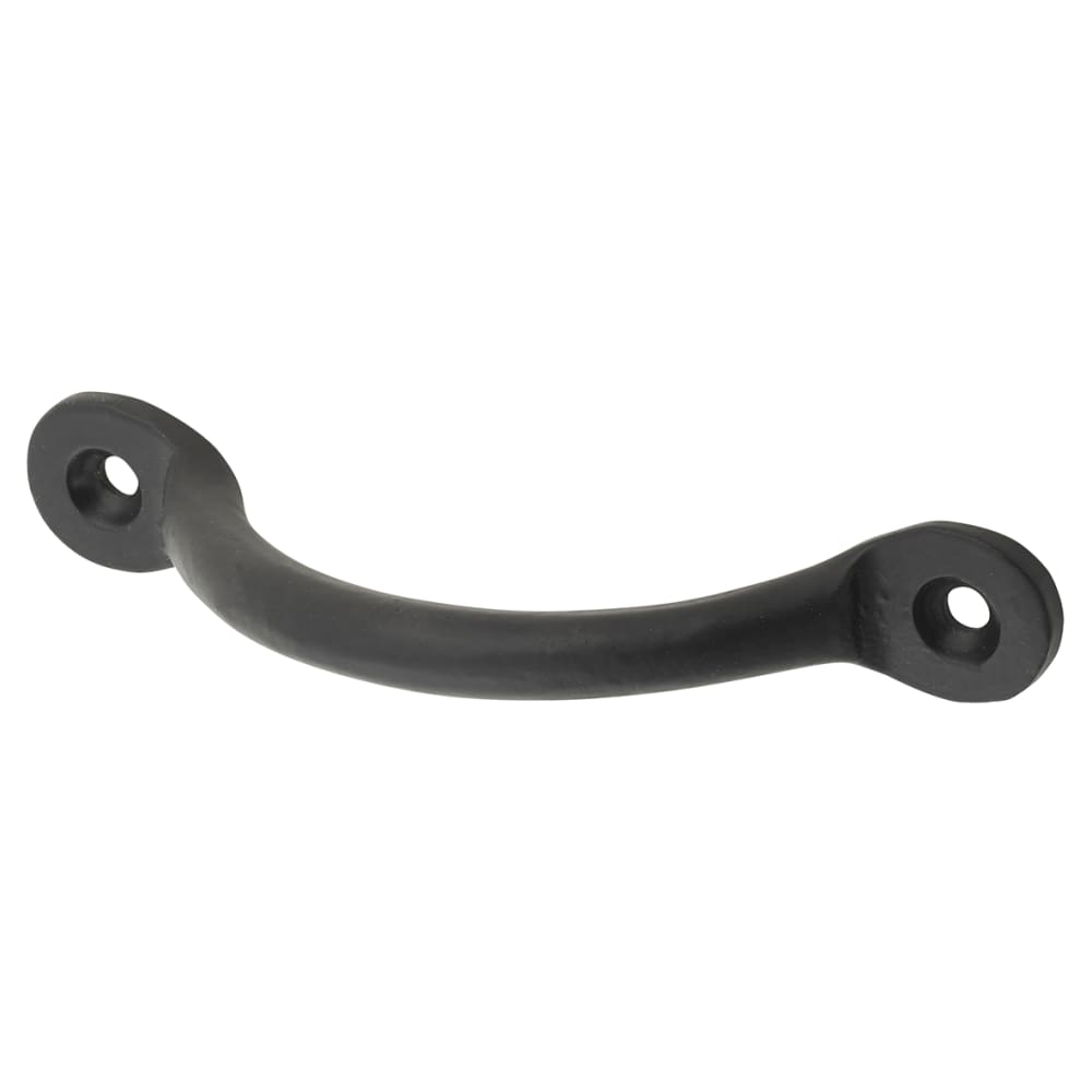 Olde Forge Bean Bow Cabinet Pull Handle - 88mm Centres - Black Iron