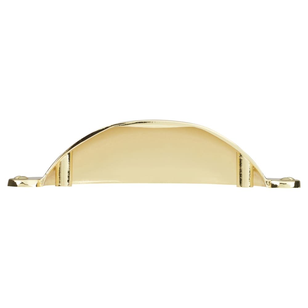 Touchpoint Chest Cabinet Cup Handle - 64mm Centres - Polished Brass