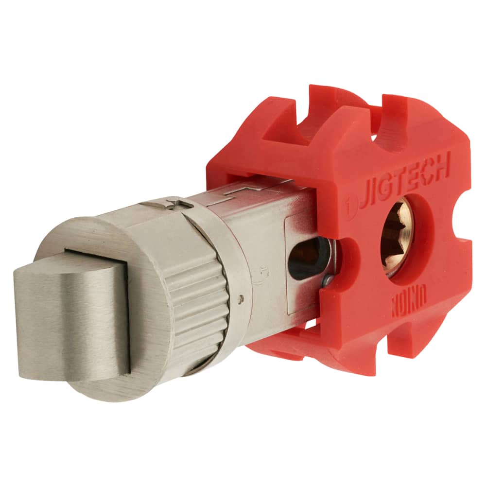Jigtech Smartlatch Passage Latch - 57mm Backset - Satin Nickel
