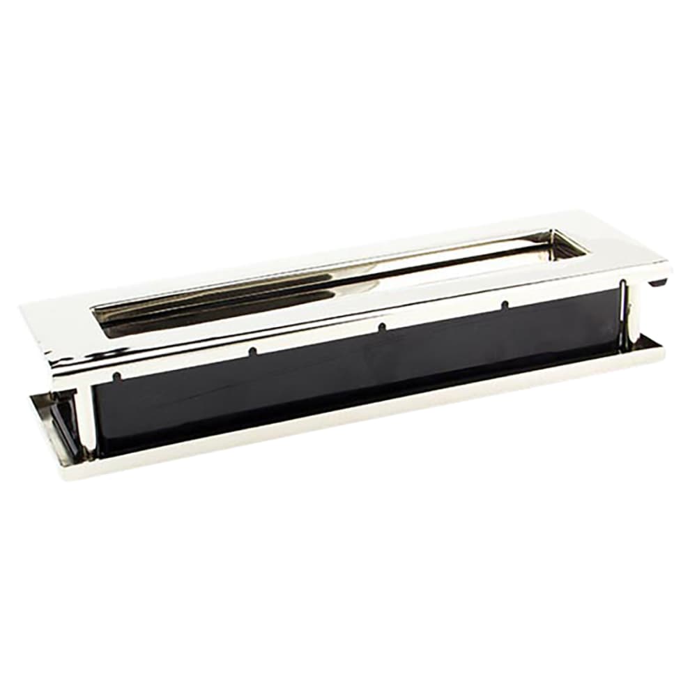 From The Anvil Traditional Letter Plate - 315 x 92mm - Door Thickness 42-72mm - Polished Nickel