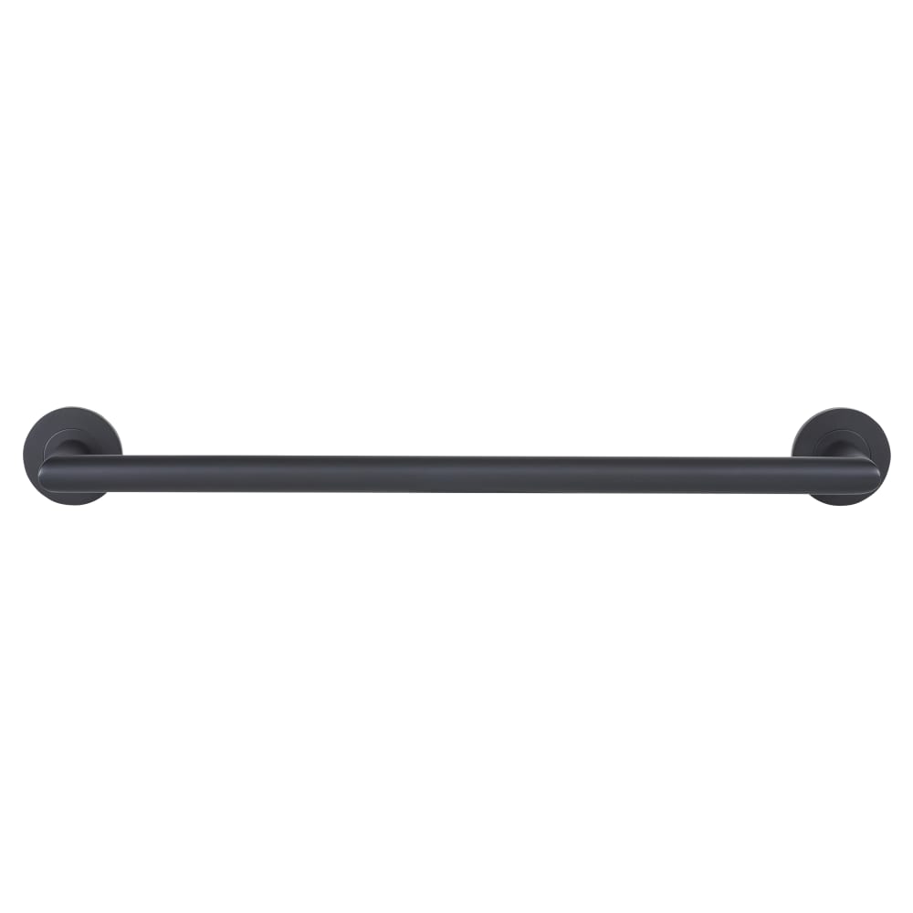 Altro Classic Round Towel Rail - 453 x 67 x 19mm - Matt Black