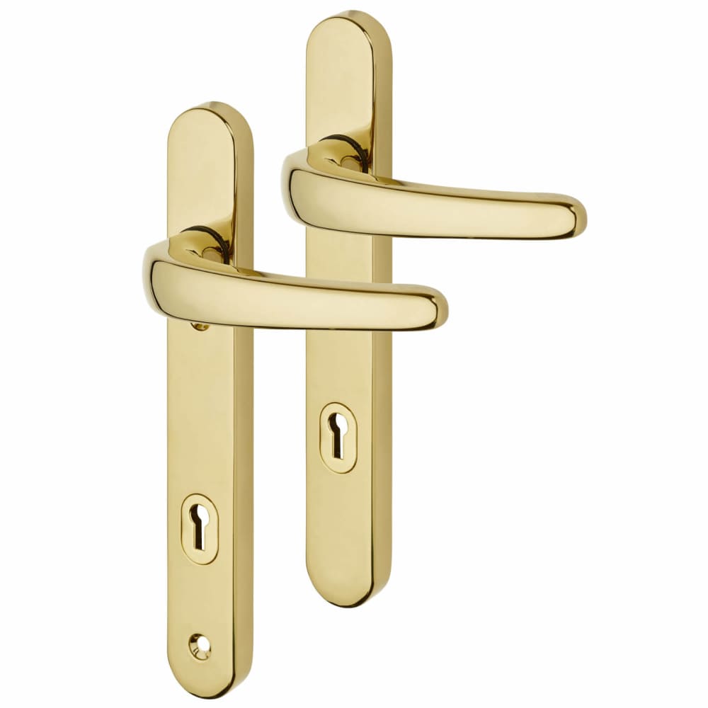 ERA Vectis Plus Multipoint Lever Door Handle - 221 x 32mm - 92mm c/c - PVD Gold