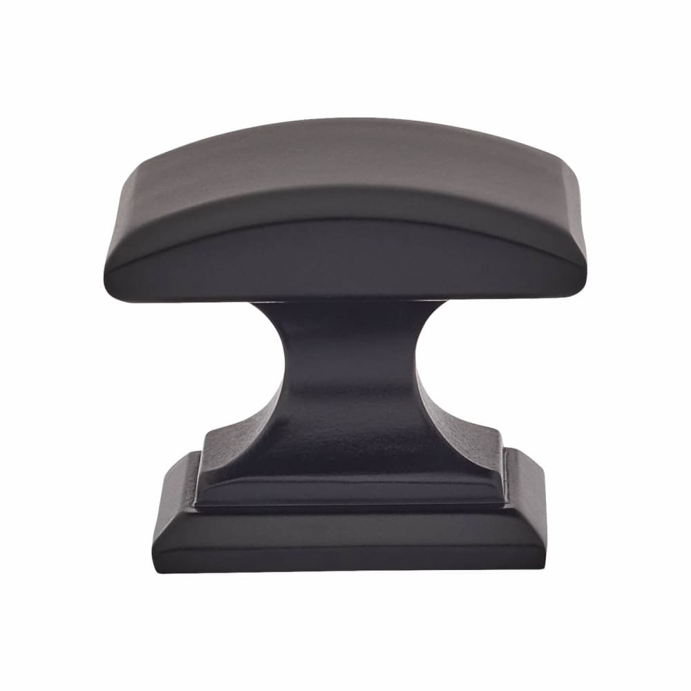 Hampstead Egar Rectangular Cabinet Knob - 32 x 26mm - Matt Black 
