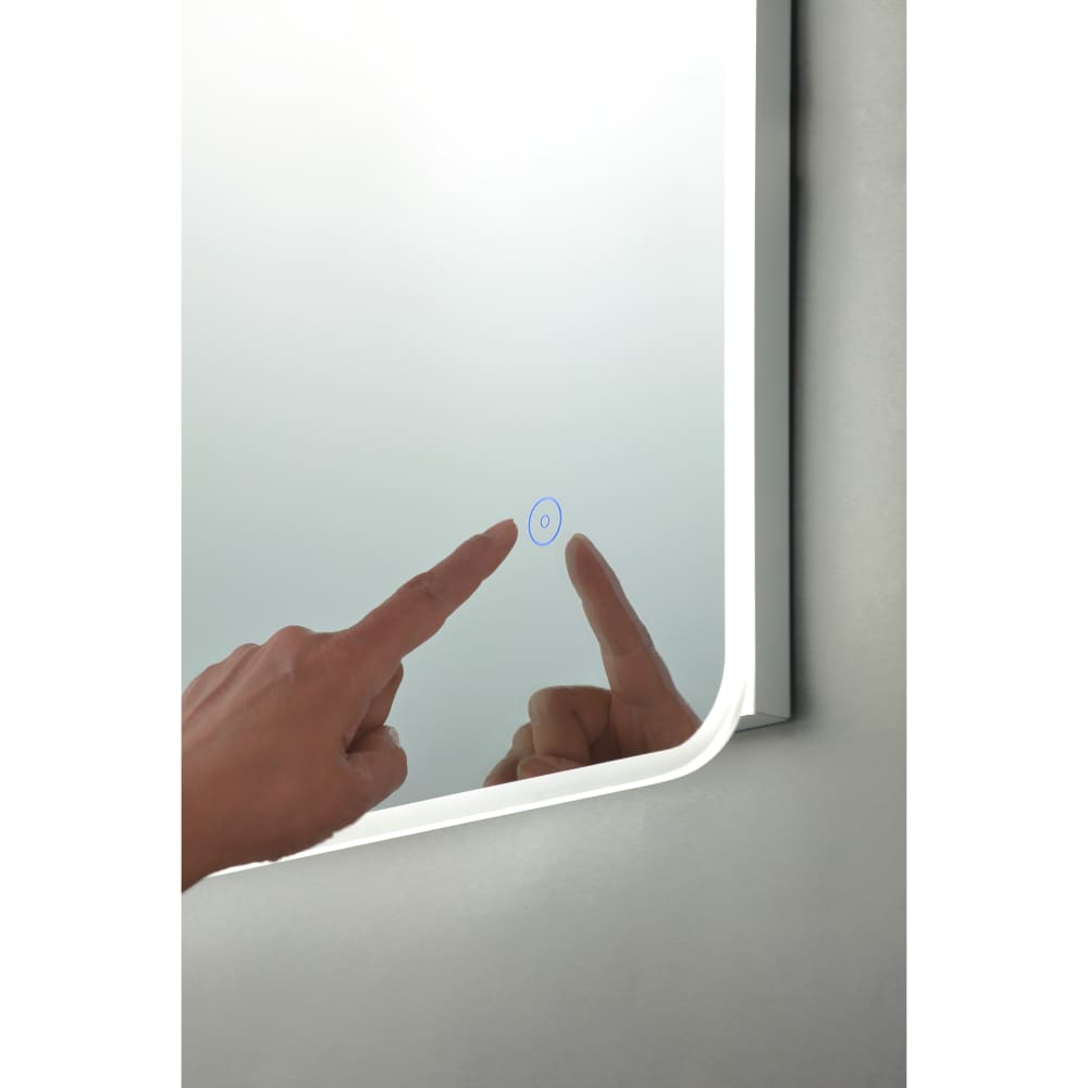 Forum Spa Nor 22W LED Bathroom Mirror - Rectangle - IP44 - 800 x 600 x 48mm - 5000K Daylight 