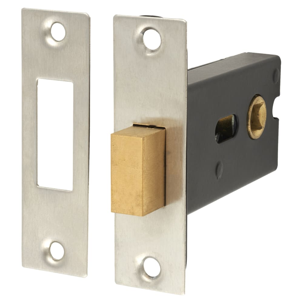 Touchpoint Bathroom Deadlock - 5mm Follower - 77mm Case - 57mm Backset - Satin Stainless Steel