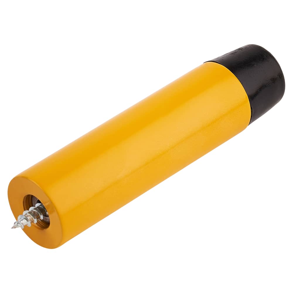 Hoppe AR614 Nylon Floor/Wall Mounted Door Stop - 75 x 19mm - Golden Yellow