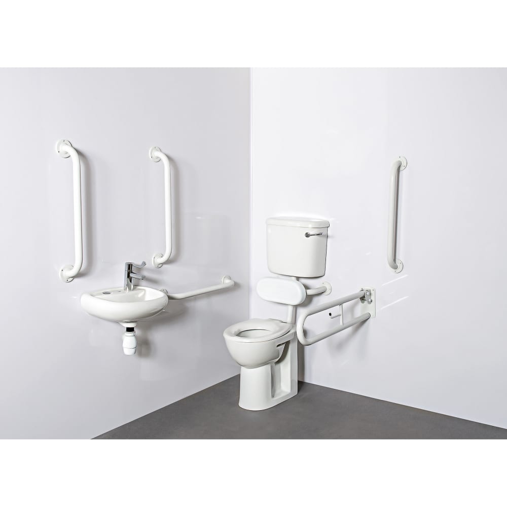 Nymas NymaPRO Low Level Doc M Pack - Exposed Fixings - White