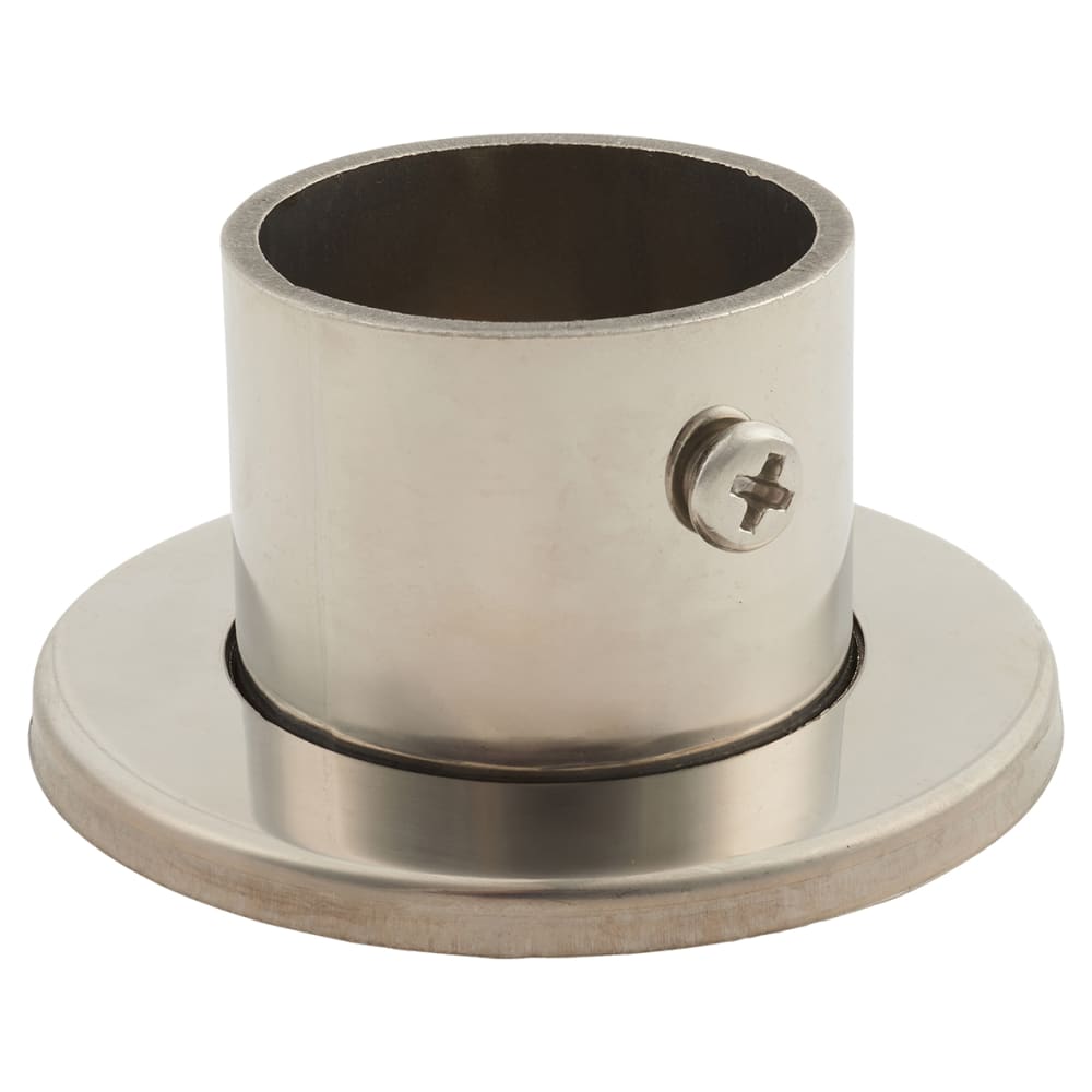 Rothley 32mm Tube Hanging Rail End Socket - Polished Stainless Steel