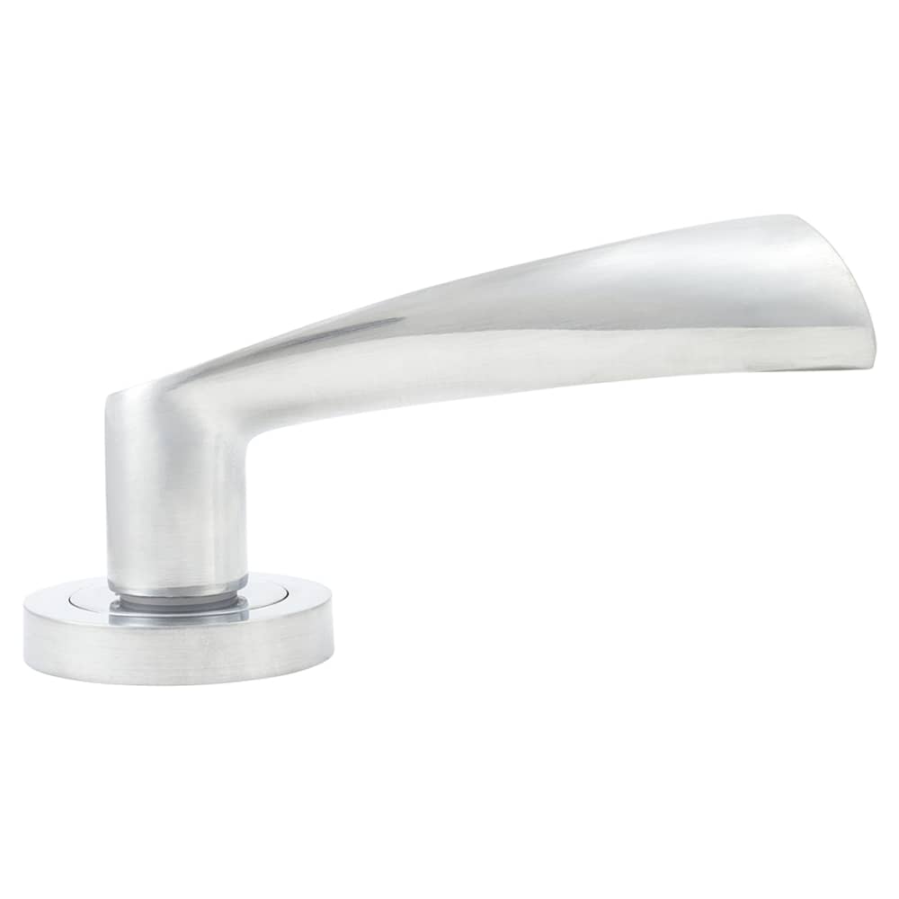Altro Knightsbridge Door Handle on Rose - Satin Chrome