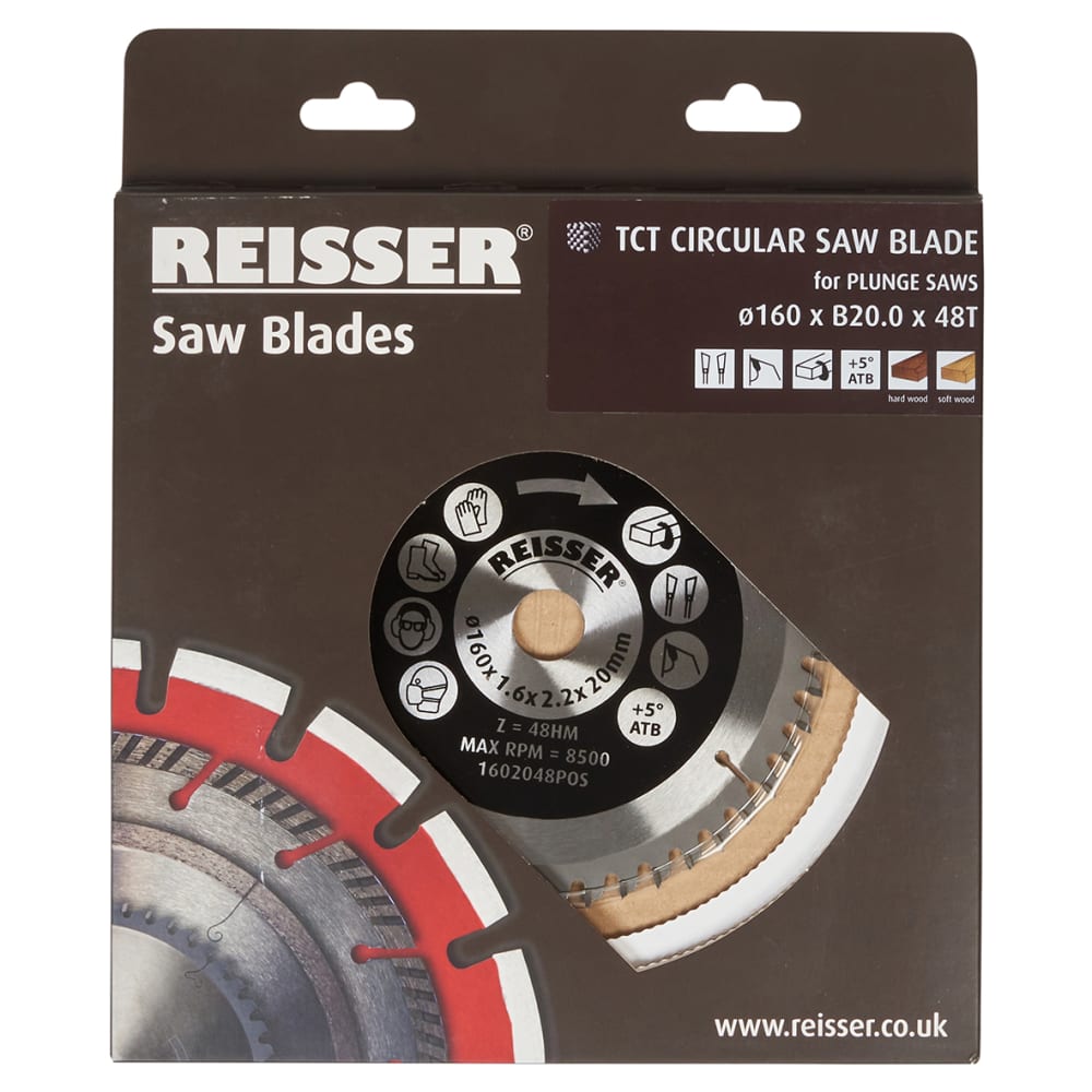 Reisser TCT Circular Saw Blade - 160 x 20mm - 48T - Wood