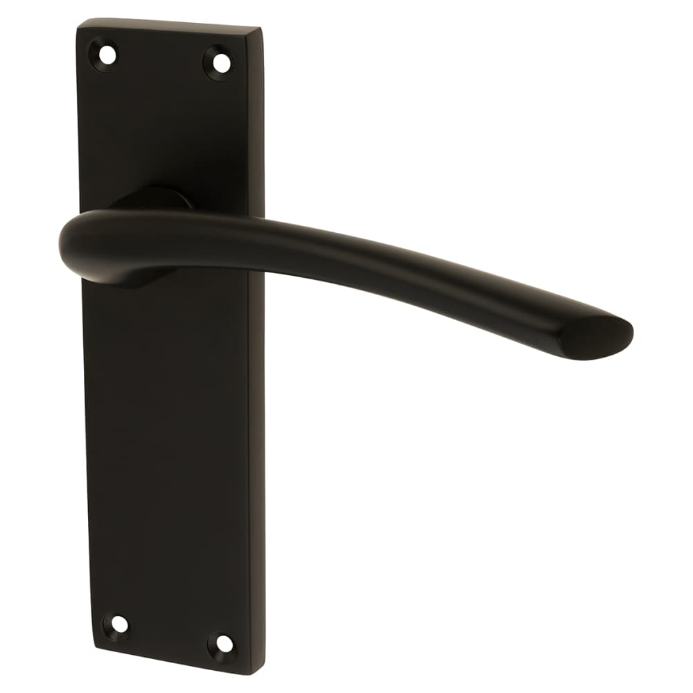 Touchpoint Rimini Latch Door Handle - 151 x 42mm - Matt Black 