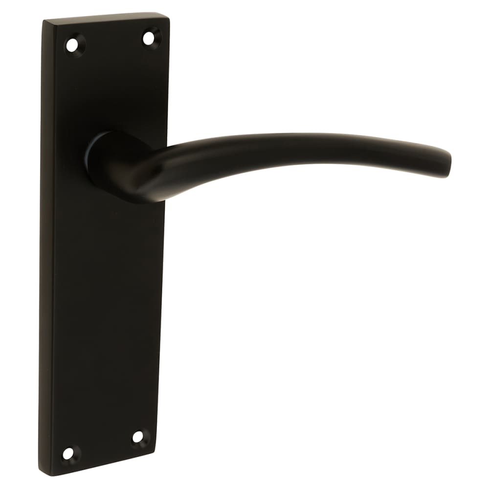 Touchpoint Rimini Latch Door Handle - 151 x 42mm - Matt Black 