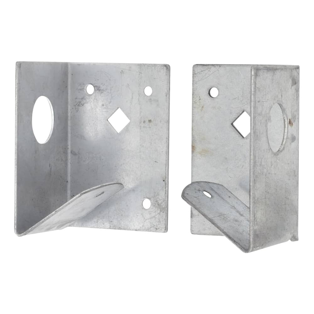 TIMCO Fence Panel Arris Rail Support Bracket - 90 x 60mm - Galvanised