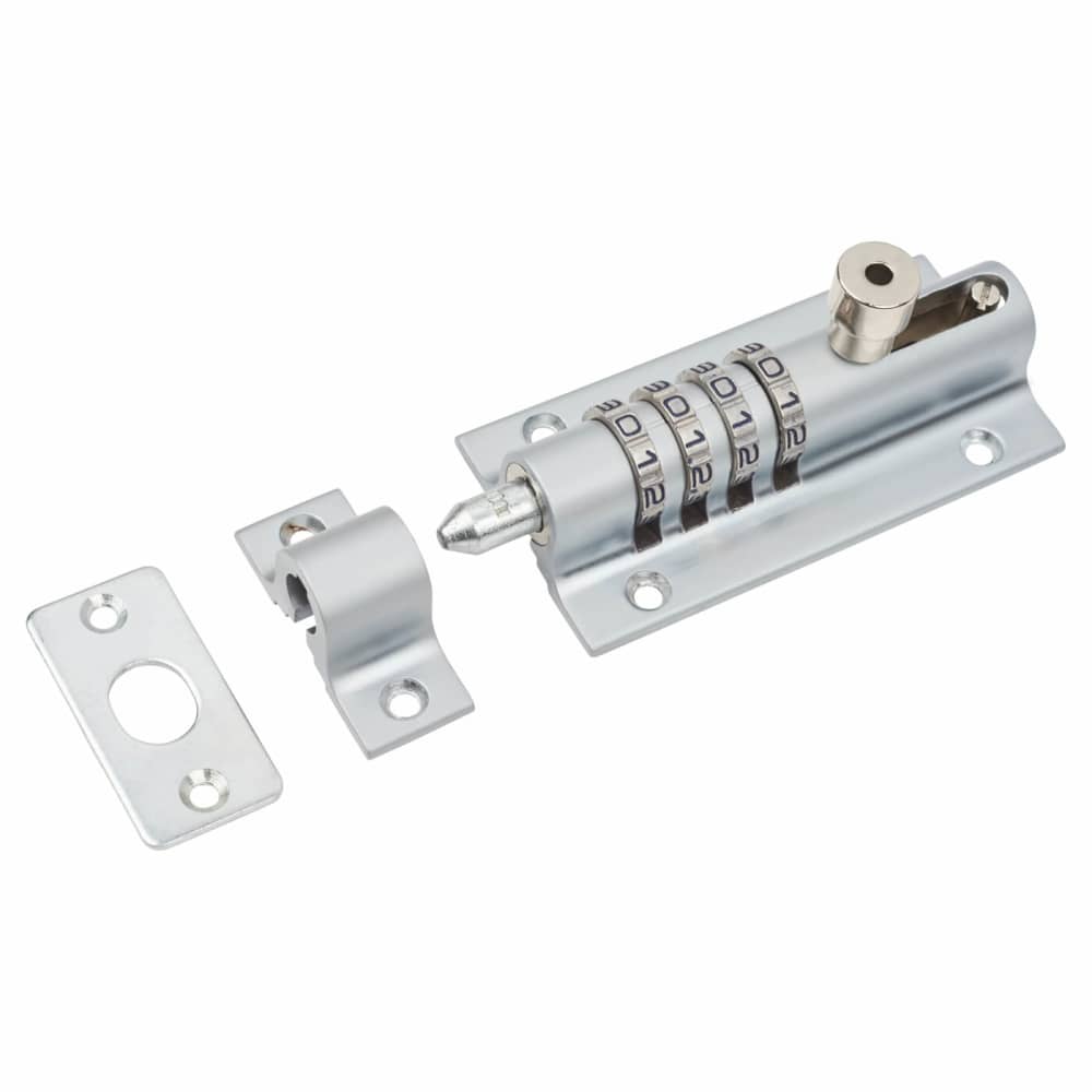 Squire Combination Bolt - 125mm Length - Satin Chrome