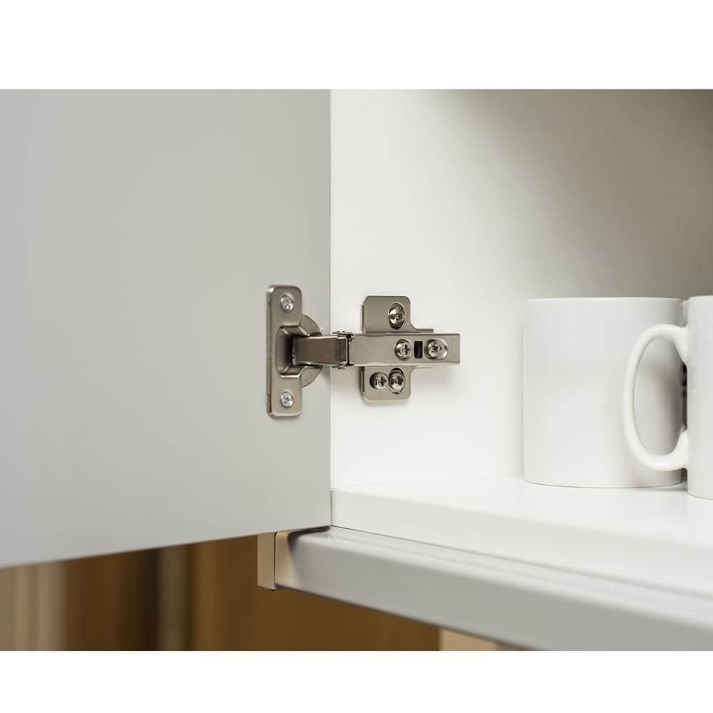 Klug Slide-On Soft Close Cabinet Hinge - 95° - Inset - Pair