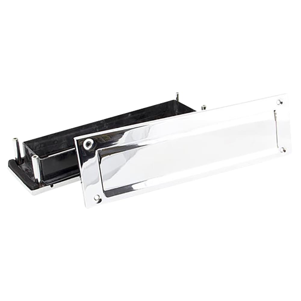 From The Anvil Traditional Letter Plate - 315 x 92mm - Door Thickness 42-72mm - Polished Chrome
