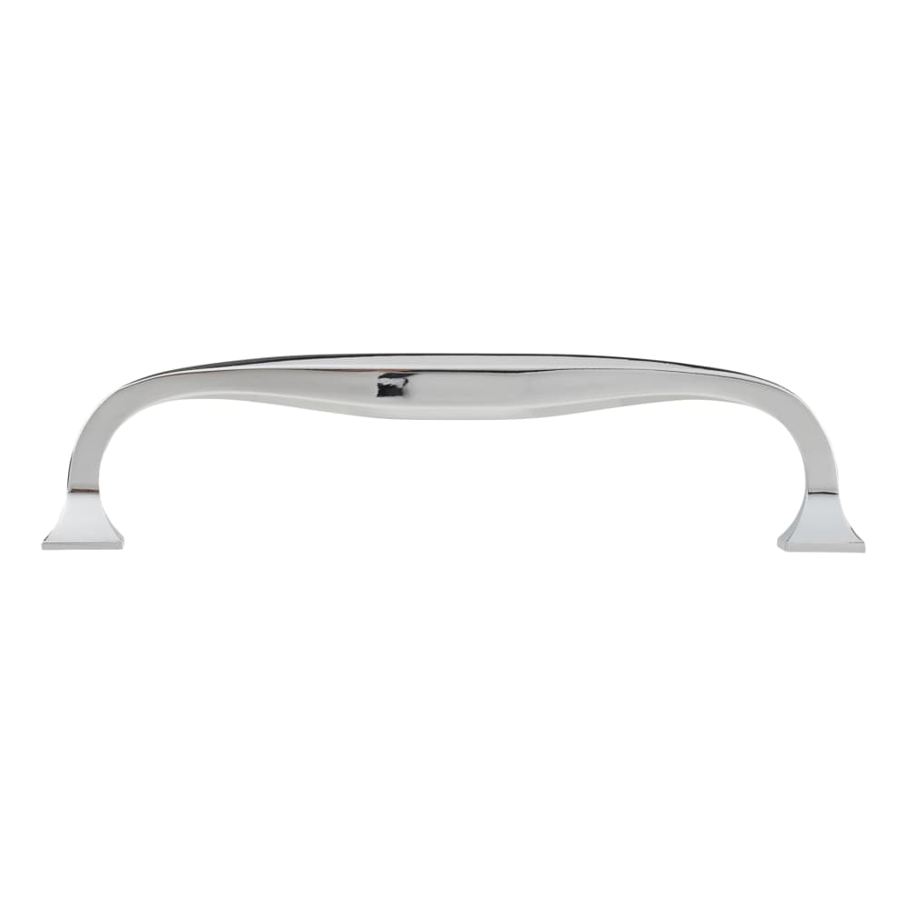 Crofts & Assinder Corbusier 14mm D-Bar Cabinet Pull Handle - 128mm Centres - Polished Chrome