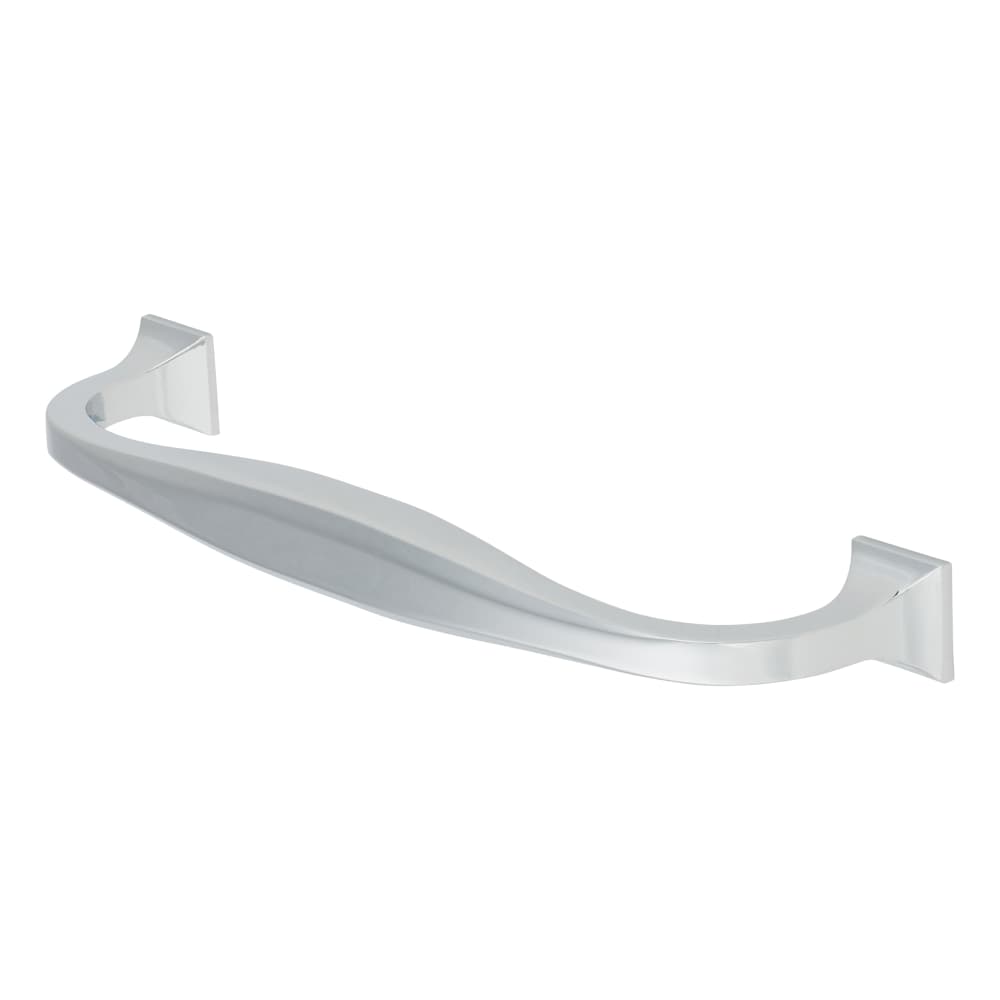 Crofts & Assinder Corbusier 14mm D-Bar Cabinet Pull Handle - 128mm Centres - Polished Chrome