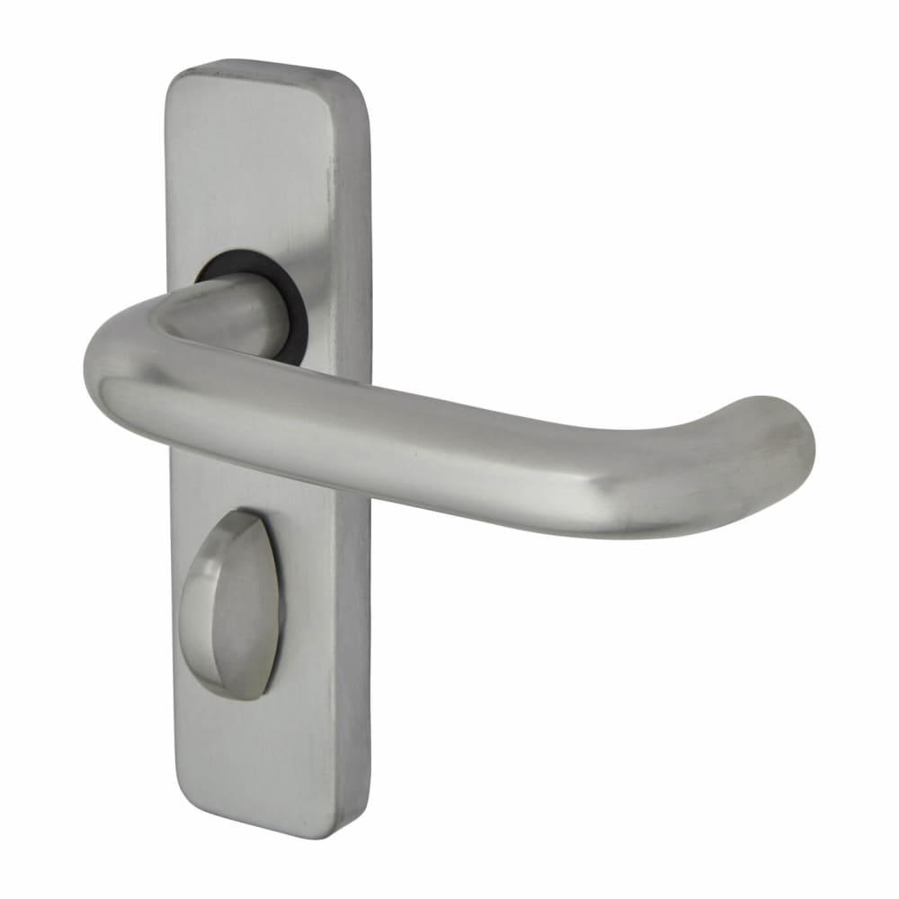 Touchpoint Puma 19mm Return to Door Bathroom Door Handle - 155 x 40mm - Aluminium