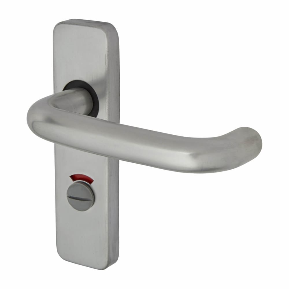 Touchpoint Puma 19mm Return to Door Bathroom Door Handle - 155 x 40mm - Aluminium