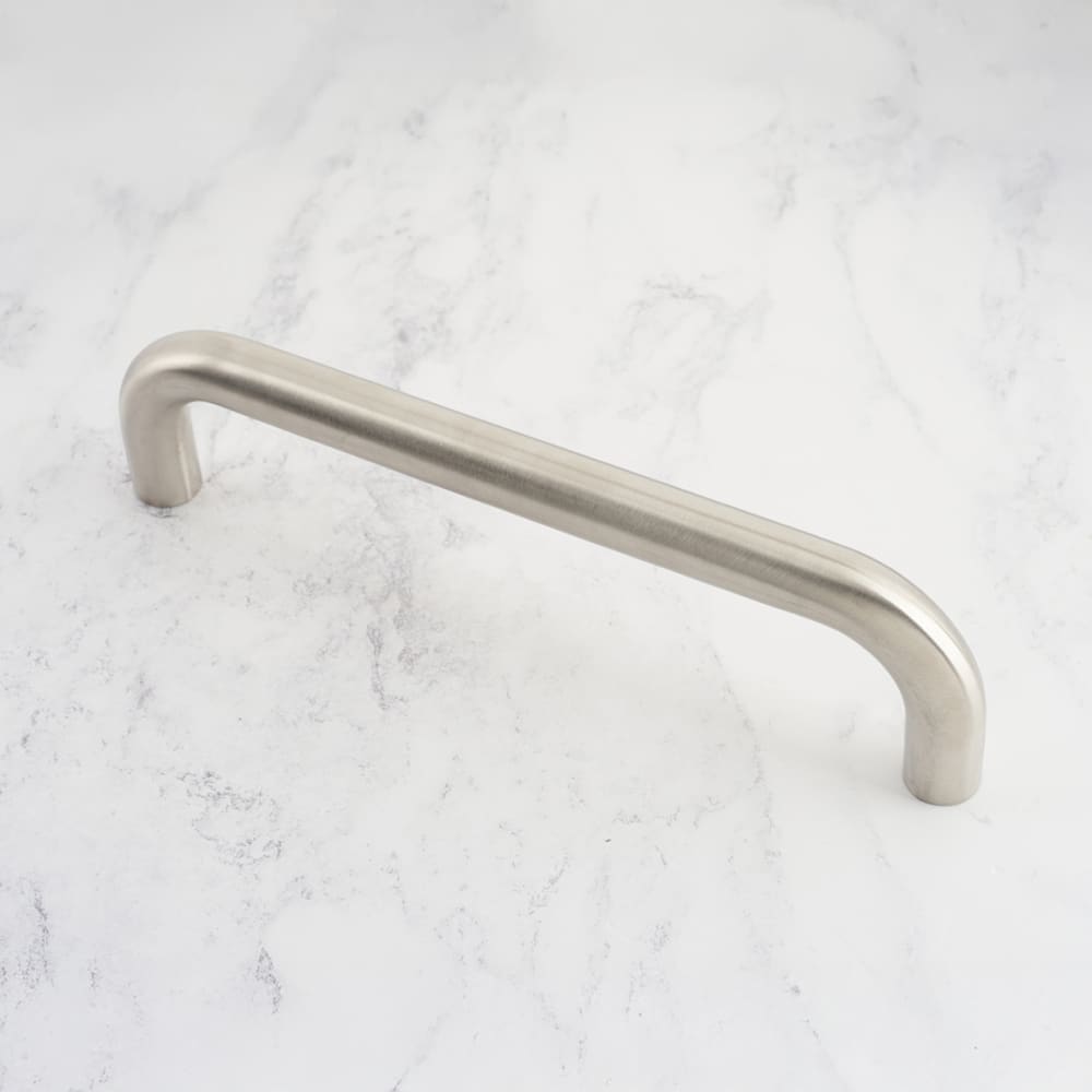 Touchpoint 19mm D-Bar Door Pull Handle - Bolt Fix - 225mm Centres - Satin Stainless Steel