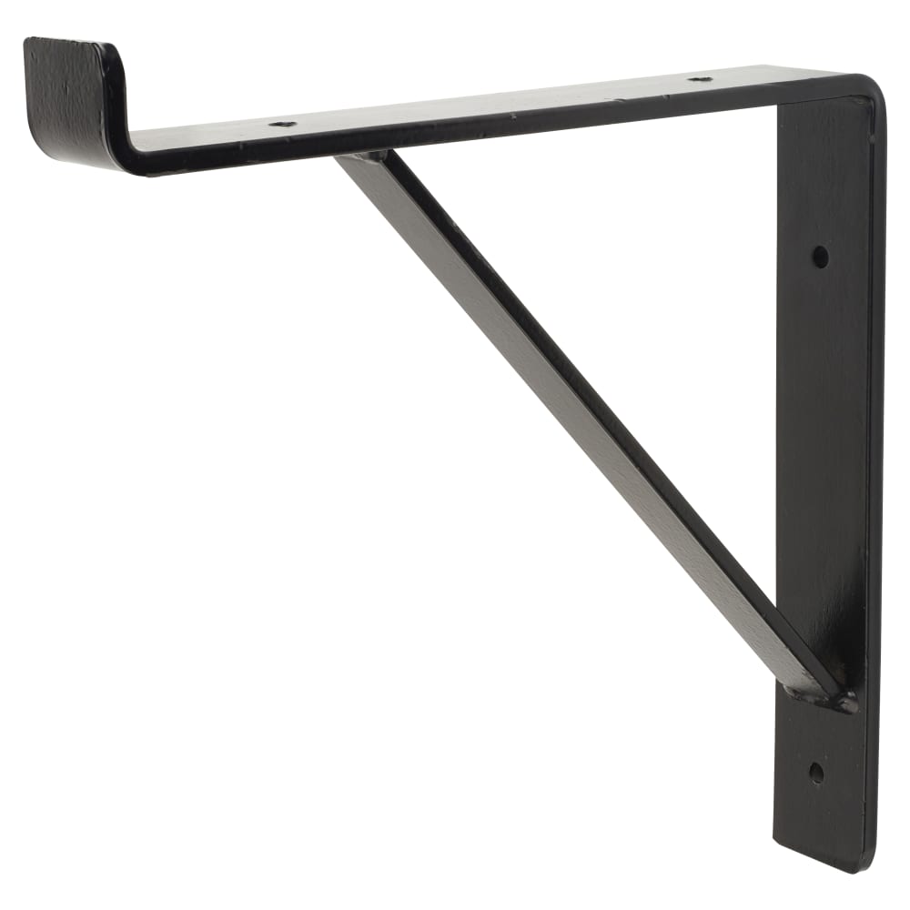 Olde Forge Steel Scaffold Board Shelf Bracket - Type 1 - 236 x 234 x 40mm - Black Powder Coated Iron