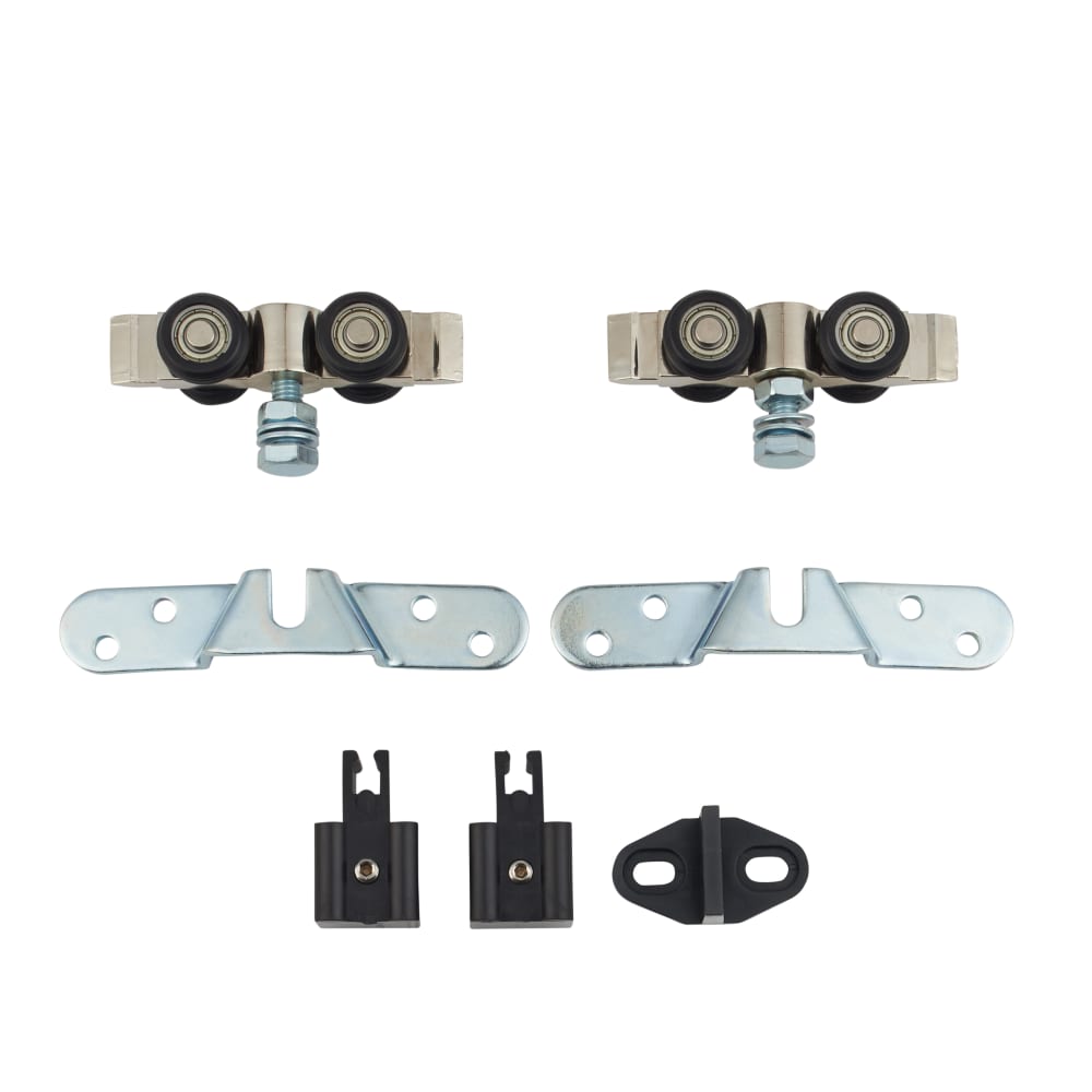 Klug Sliding Door Gear Kit with Pelmet & Post - 2000mm Length - 60kg Max Door Weight - Un-painted 