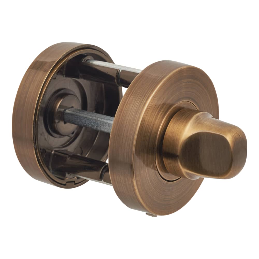 Jigtech Round Bathroom Turn & Release Set - Antique Brass ...