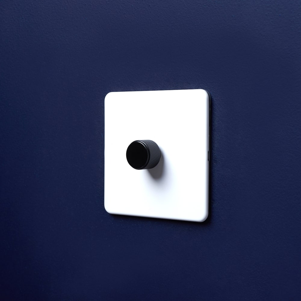 Knightsbridge Retrofit Knurled Dimmer Knob - Matt Black