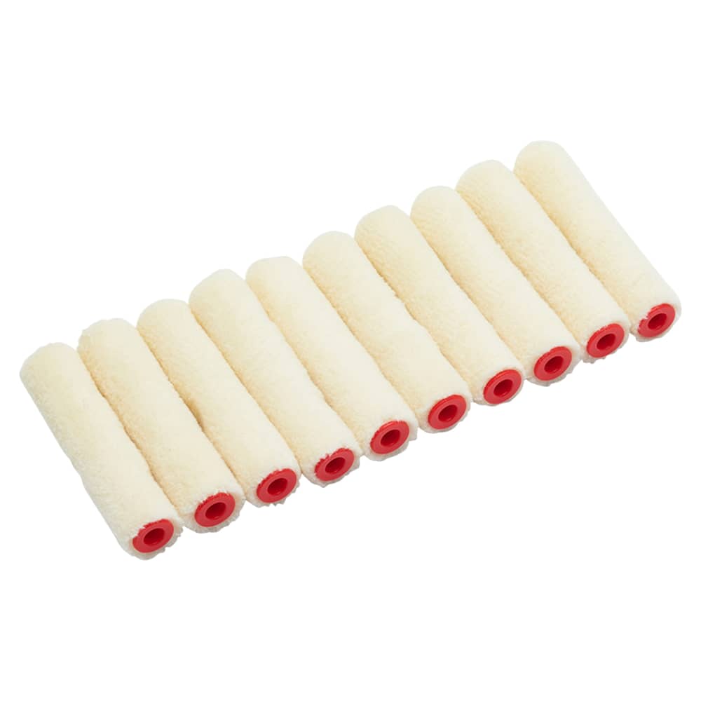 ProDec Gloss Short Pile Mini Paint Rollers - 102mm/ 4" Width - Pack of 10