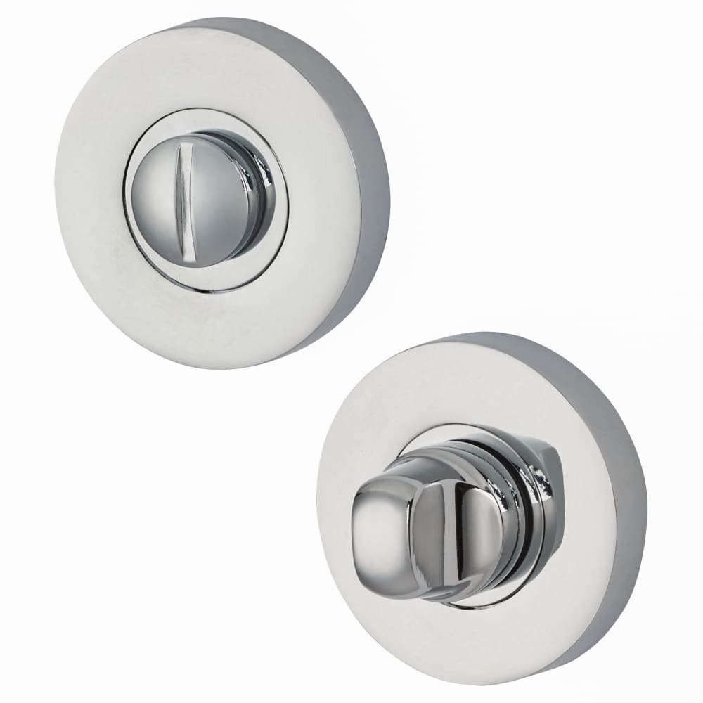 Jigtech Round Bathroom Turn & Release Set - Polished Chrome ...