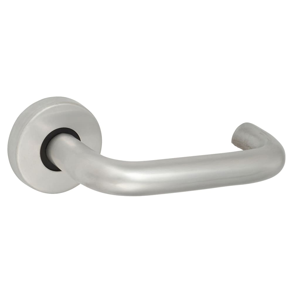 Touchpoint 19mm Return to Door Handle on Rose - Satin Aluminium