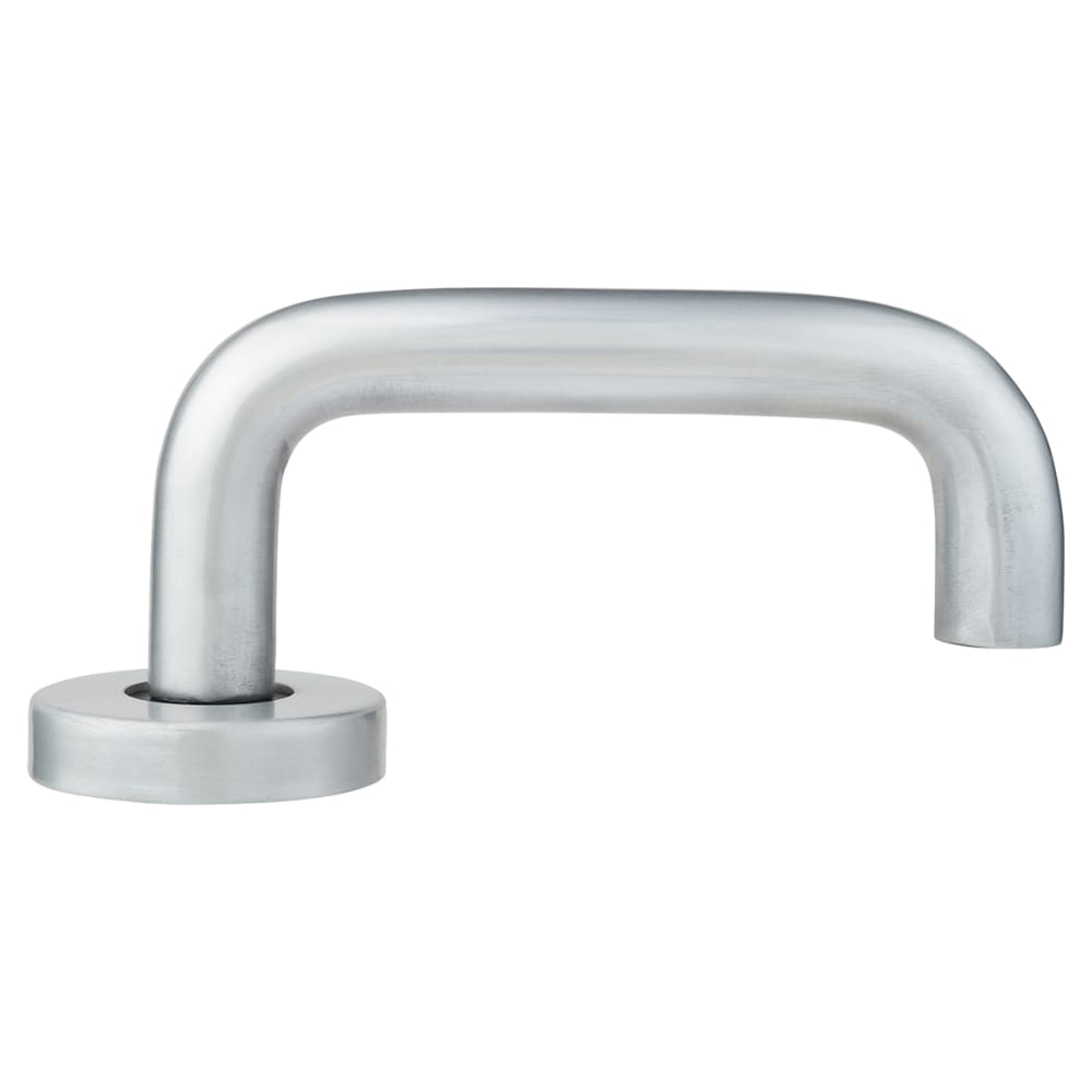 Touchpoint 19mm Return to Door Handle on Rose - Satin Aluminium