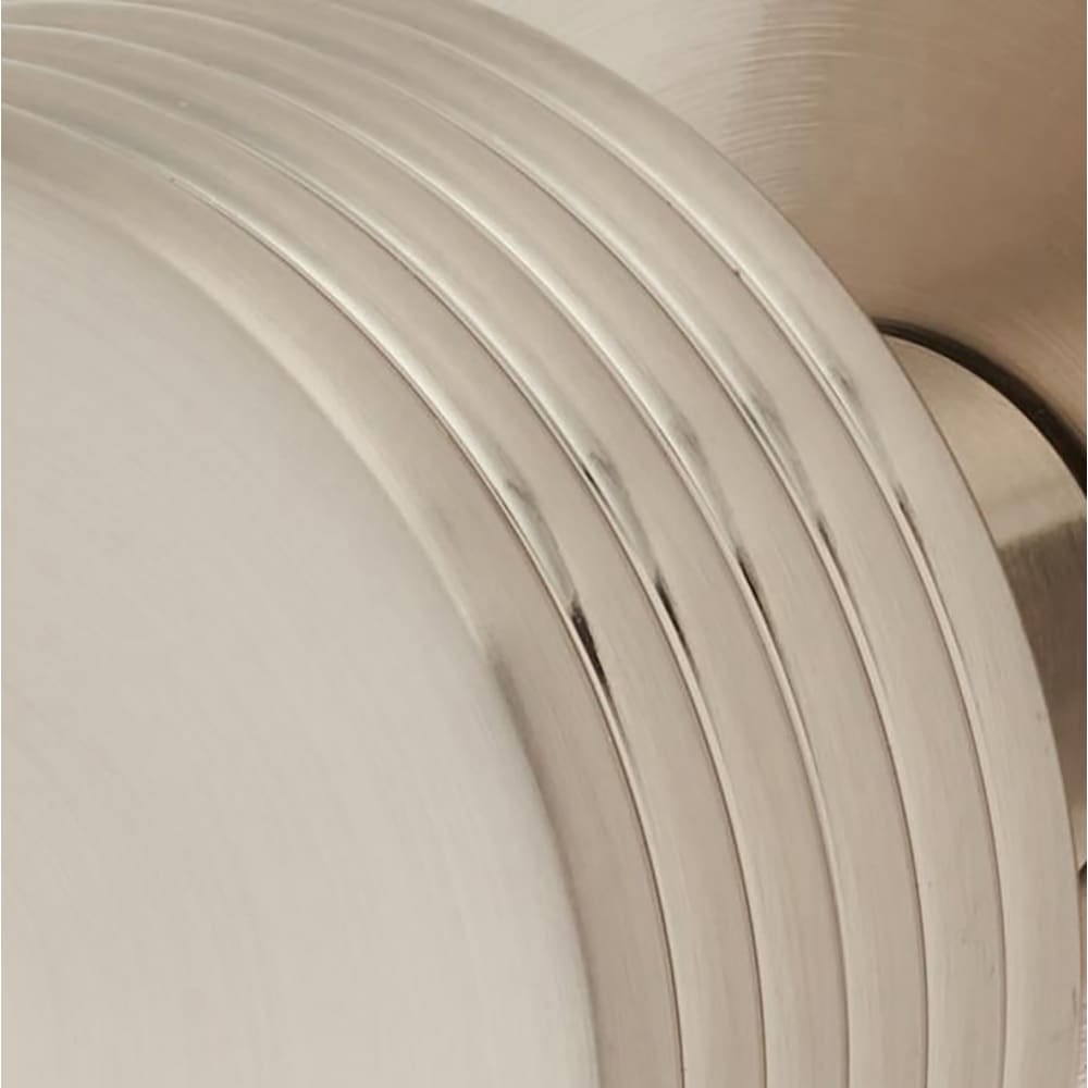Jedo by Frelan Ribbon Mortice Door Knob - 60mm Rose Diameter - Satin Nickel