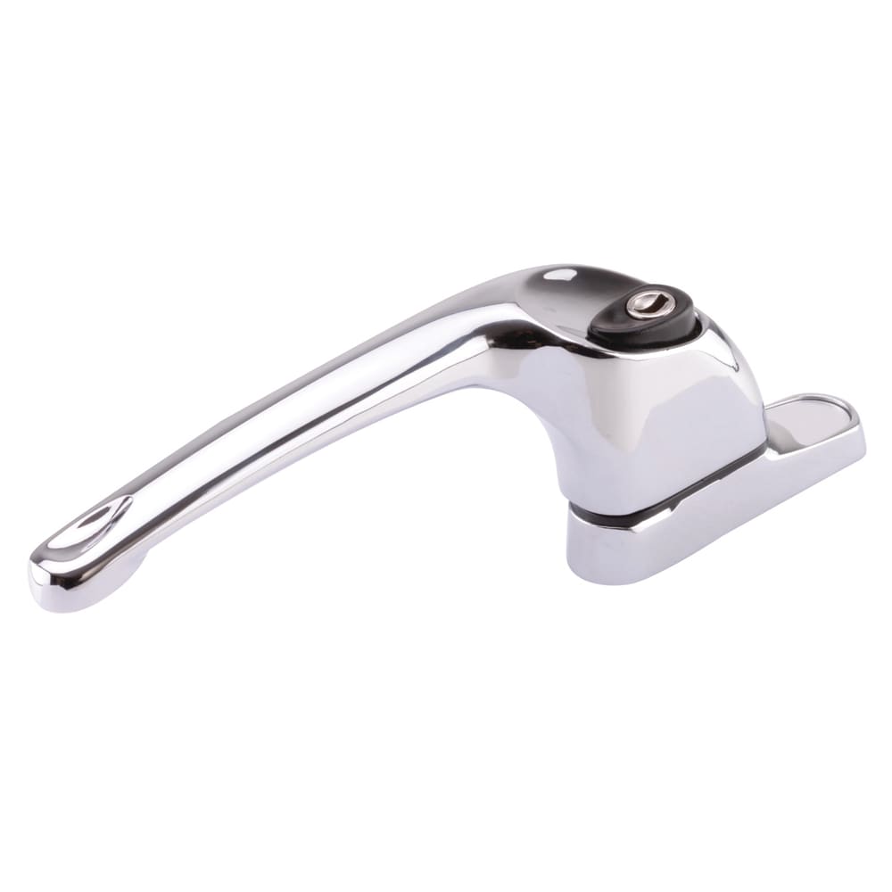 ERA uPVC/Timber Maxim Espagnolette Locking Multipoint Window Handle - Left Hand - Bright Chrome