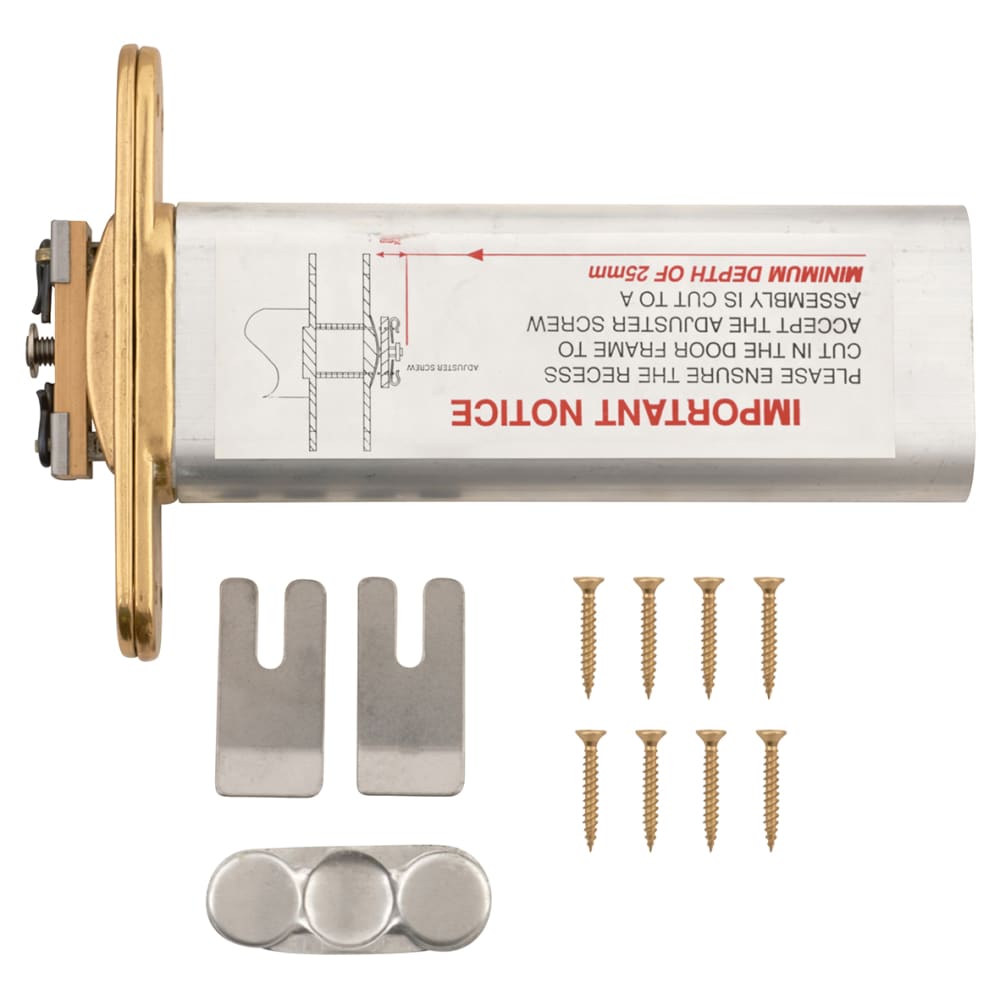 Perkomatic R85 Hydraulic Concealed Door Closer - Brass