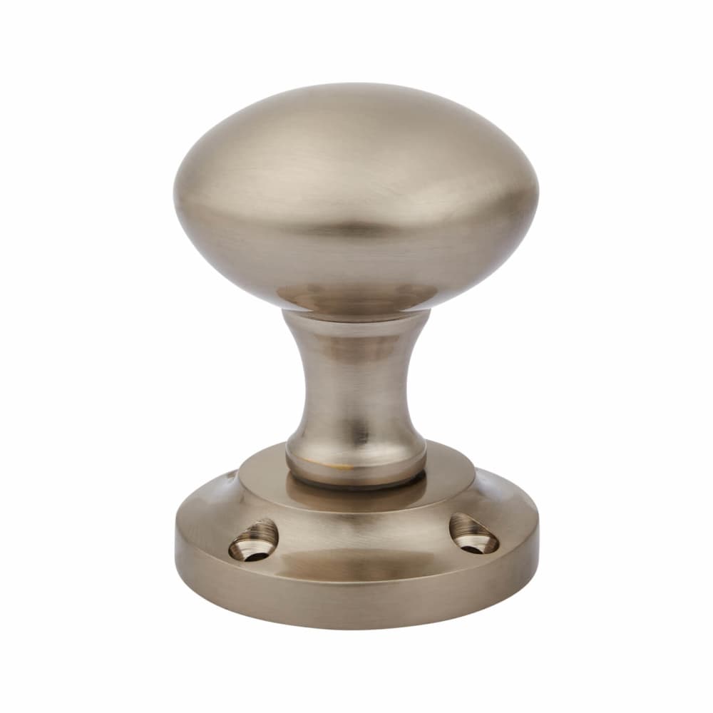Altro Victorian Mortice Door Knob - 57mm Rose Diameter - Satin Nickel