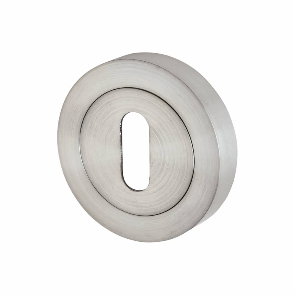 Touchpoint Escutcheon - 50 x 50mm - Keyhole - Satin Chrome