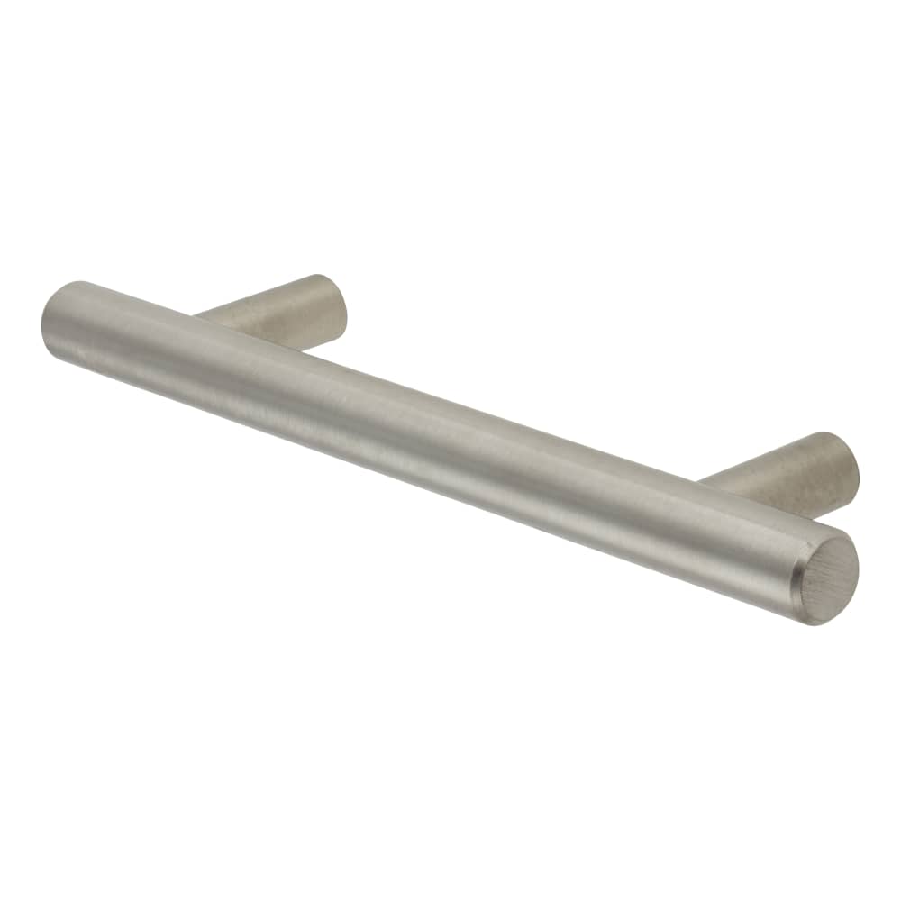 Altro 12mm T-Bar Cabinet Pull Handle - 96mm Centres - Satin Stainless Steel