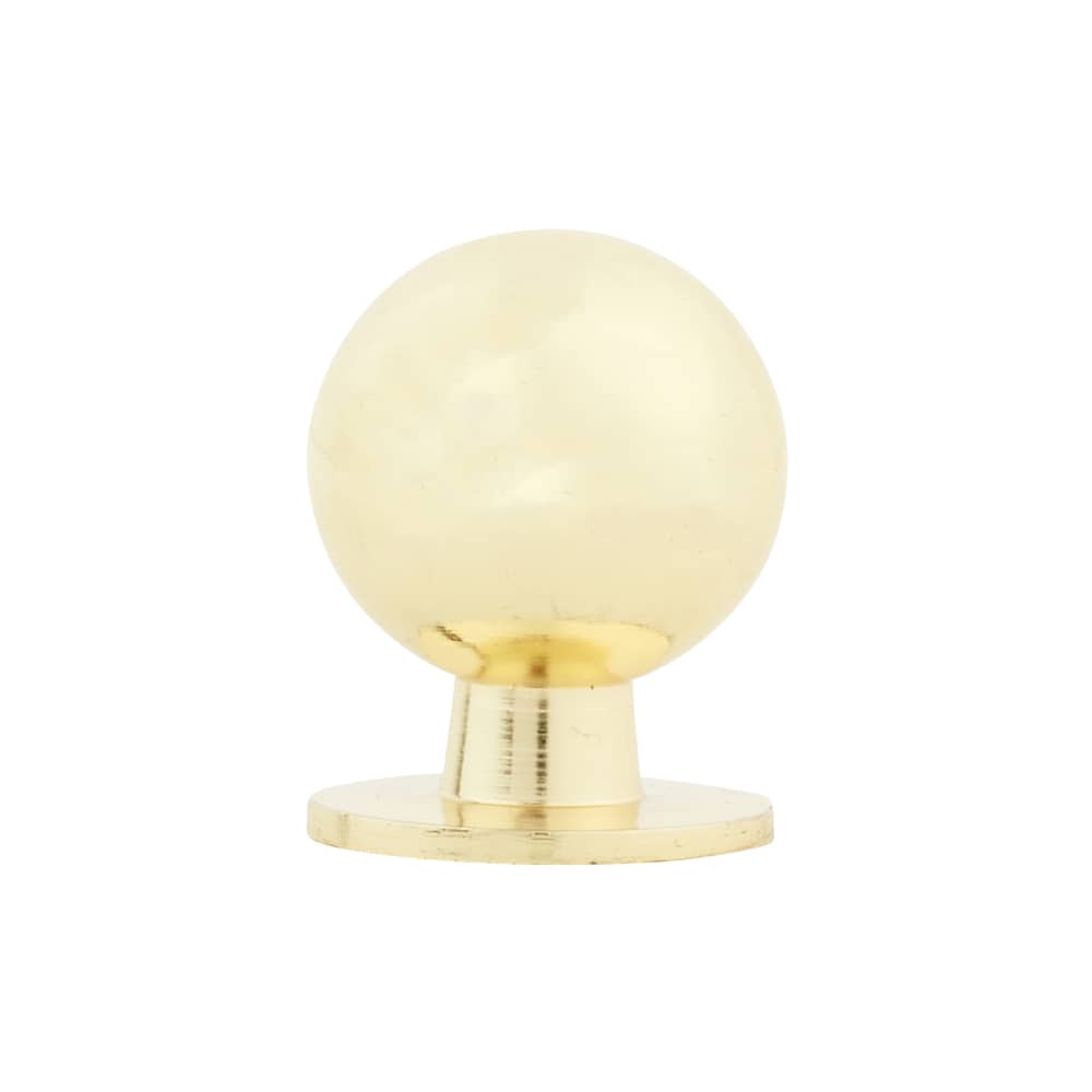 Touchpoint Ball Cabinet Knob - 18mm Diameter - Polished Brass