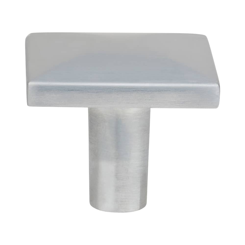 Touchpoint Pyramid Style Square Cabinet Knob - 29 x 29mm - Satin Chrome