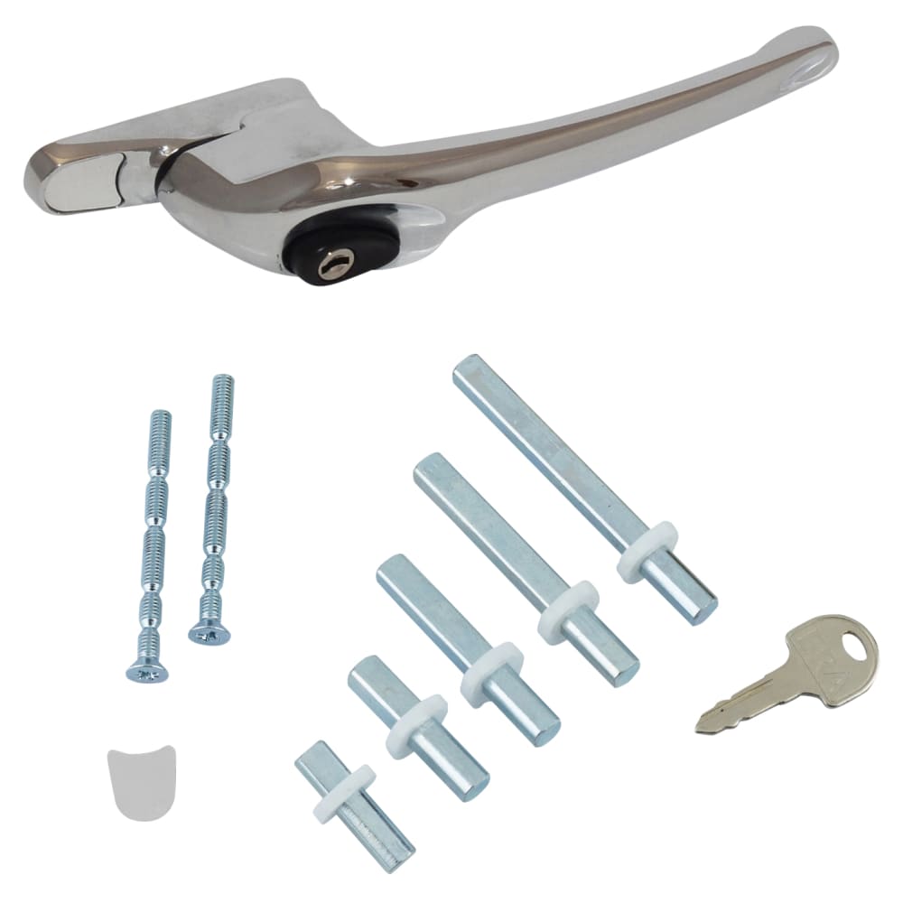 ERA uPVC Maxim Espagnolette Locking Multipoint Multi-Spindle Window Handle - R-Hand - Pol Chrome